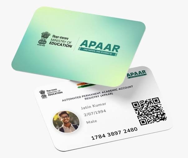 Apaar ID PVC card